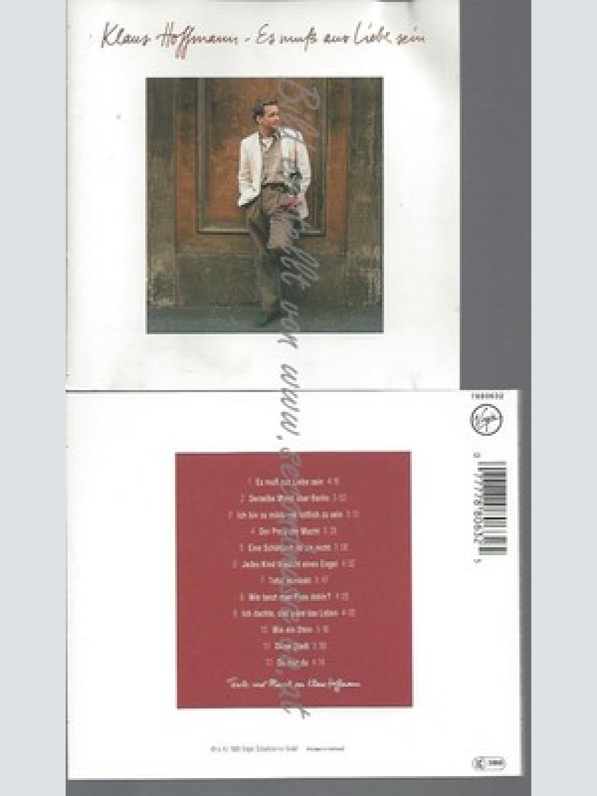 CD--KLAUS HOFFMANN -- -- ES MUSS AUS LIEBE SEIN