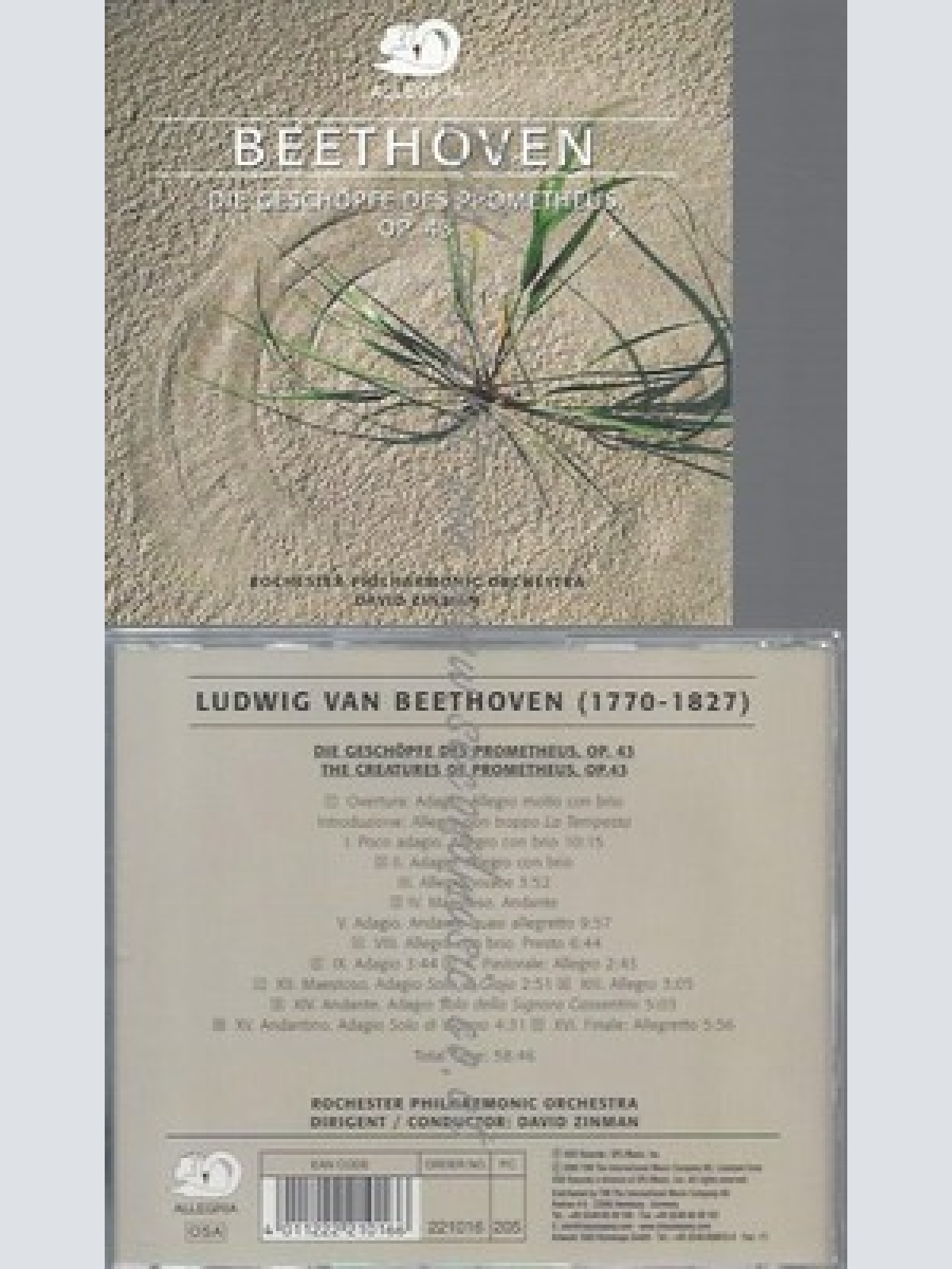 CD--ROCHESTER PHILHARMONIC ORCHESTRA,--DIE GESCHOEPFE DES PROMETEUS OP.43