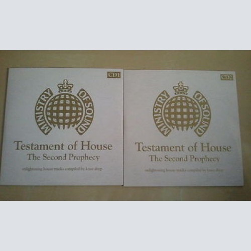 CD--TESTAMENT OF HOUSE--THE SECOND PROPHECY--CD1+2--PROMO--CARDSLEEVE--