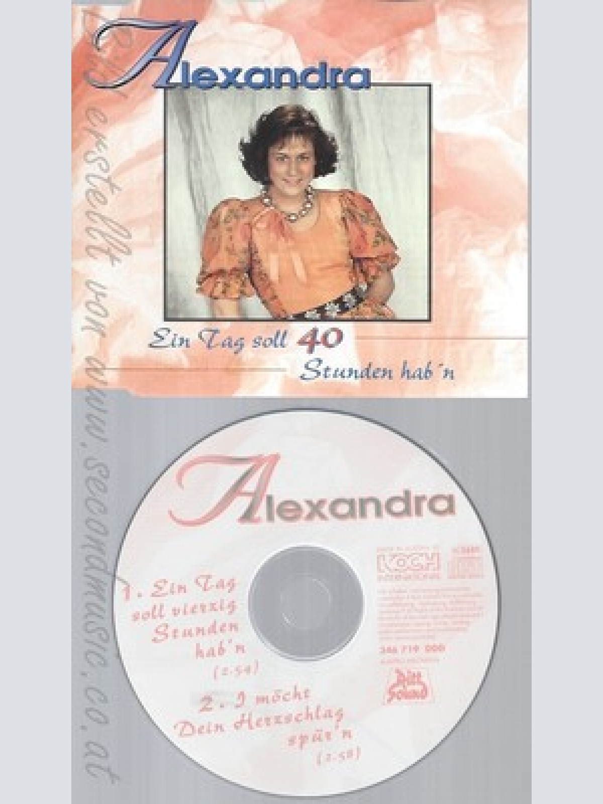 CD--ALEXANDRA -  - - SINGLE -- EIN TAG SOLL VIERZIG STUNDEN