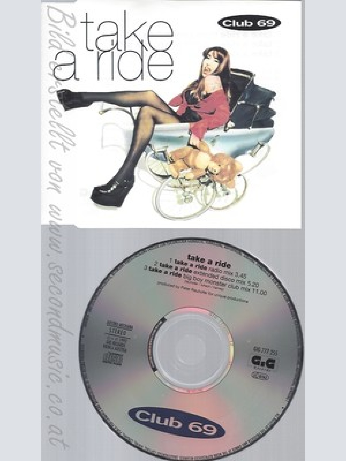 CD--CLUB 69 - SINGLE -- TAKE A RIDE -3 VERSIONS, -