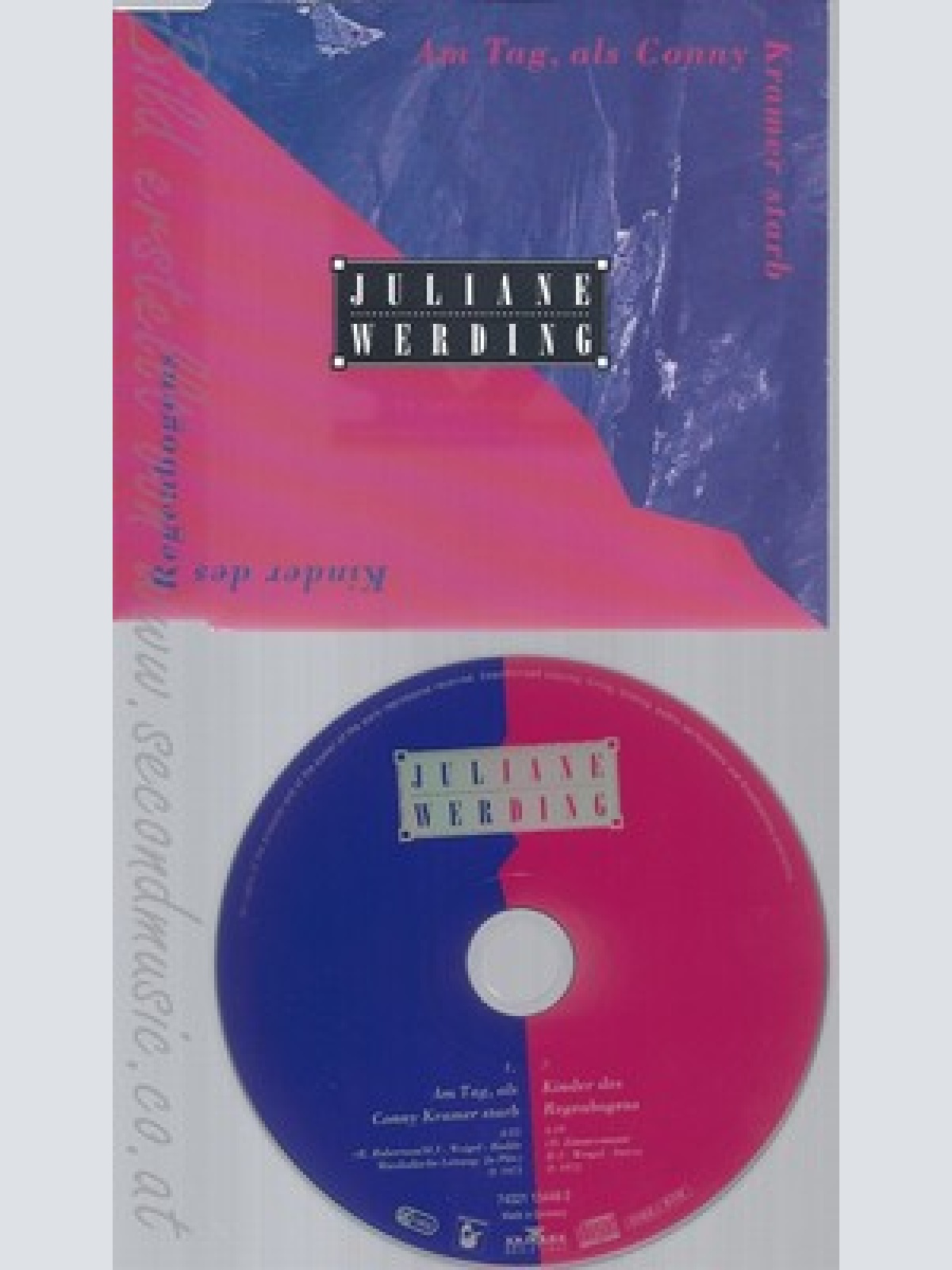 CD-KINDER DES REGENBOGENS -JULIANE WERDING - SINGLE -- AM TAG, ALS CONNY KRAMER