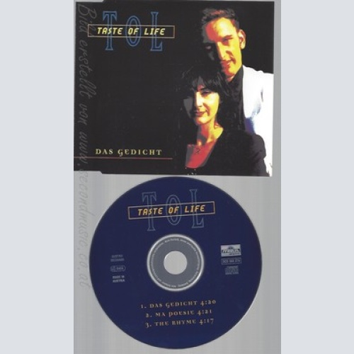 CD--TASTE OF LIFE -  - - SINGLE -- DAS GEDICHT