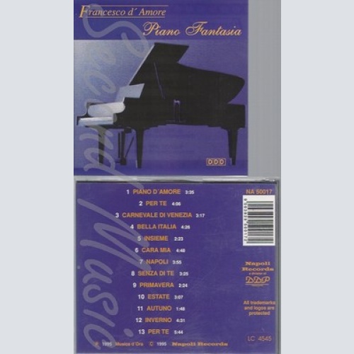 CD--FRANCESCO D'AMORE -1997- -- PIANO FANTASIA -US IMPORT-