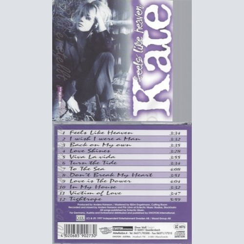 CD--KATE-- FEELS LIKE HEAVEN