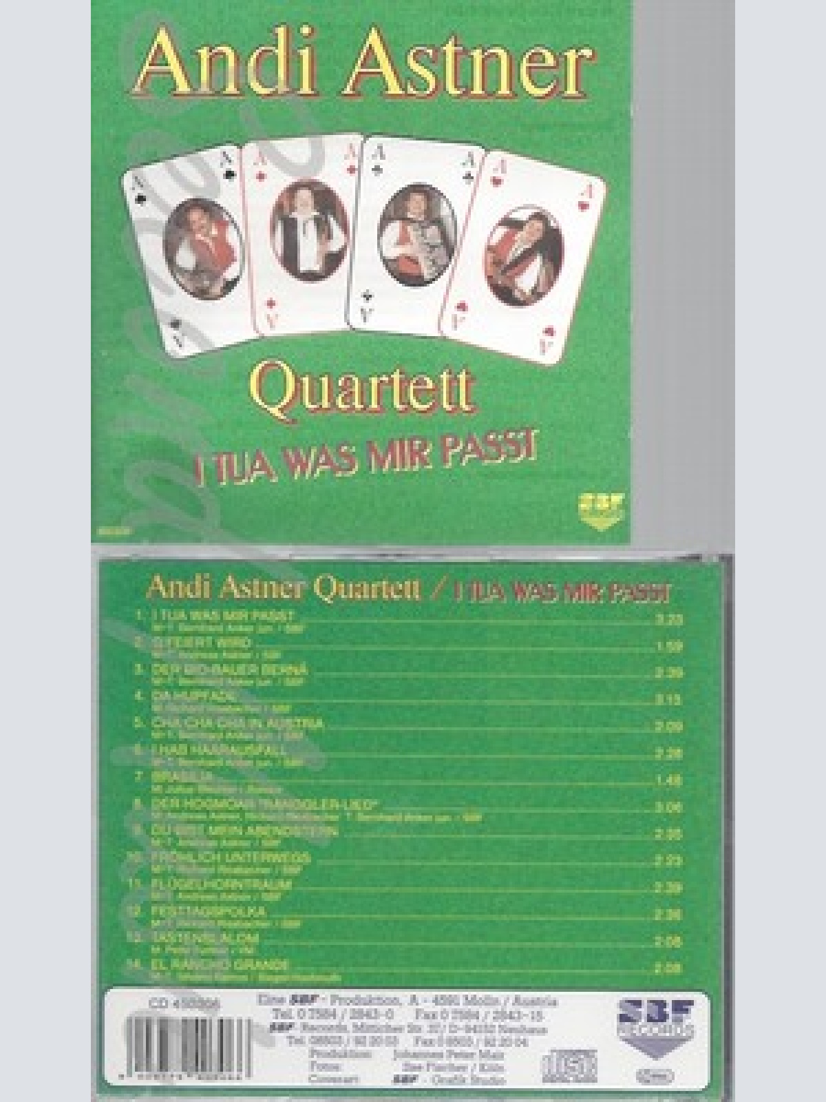 CD--ANDI QUARTETT--I TUA WAS MIR PASST