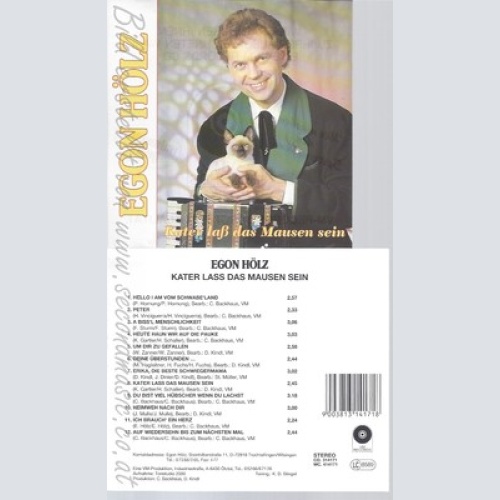 CD--EGON HOELZ -  -- KATER LASS DAS MAUSEN SEIN