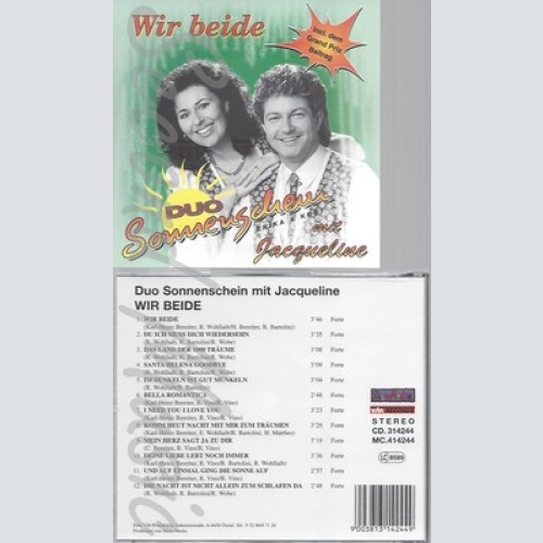 CD--DUO SONNENSCHEIN MIT JACQUELINE -- WIR BEIDE -ALBUM-