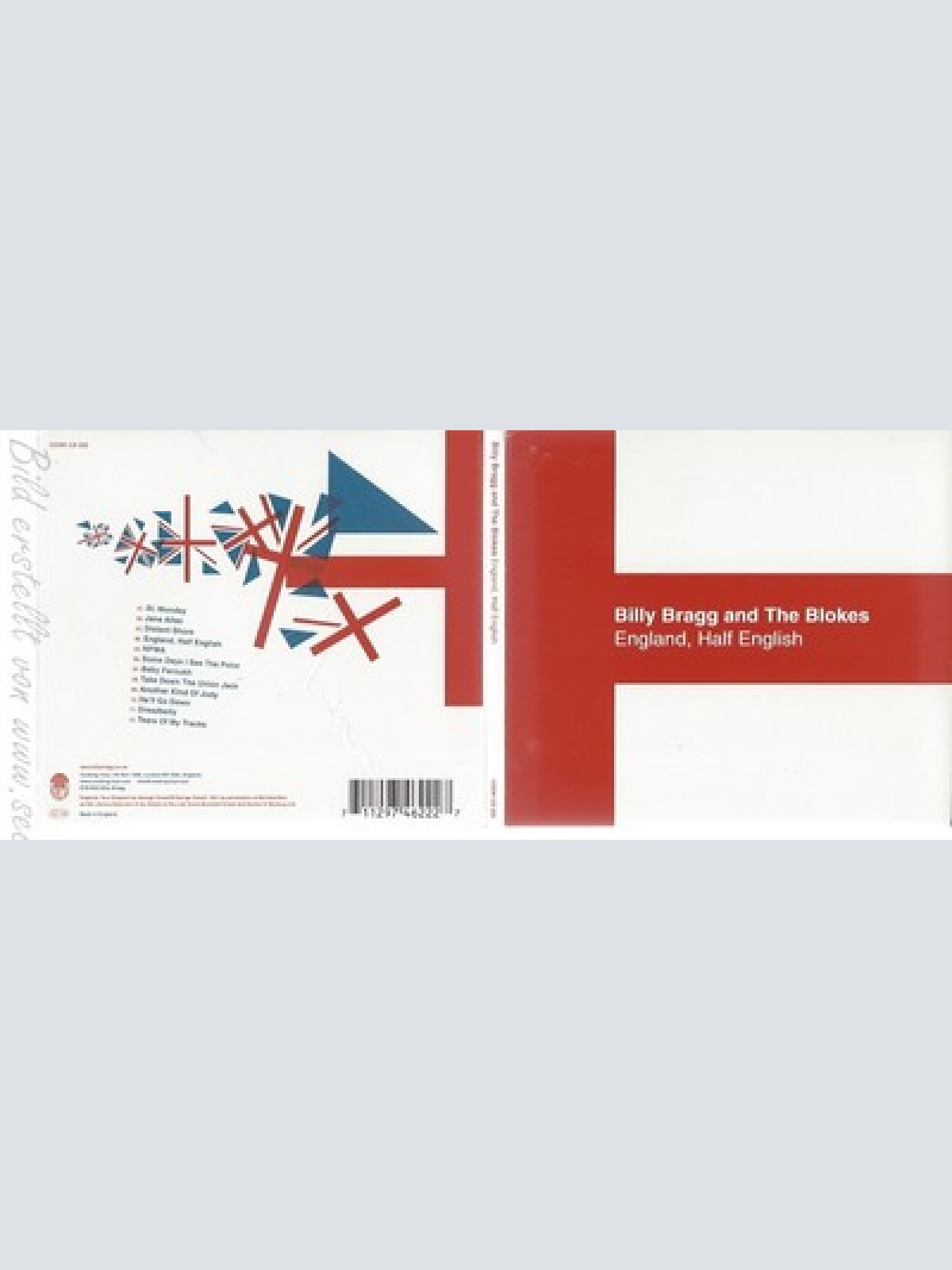 CD--BILLY BRAGG -2002- -- ENGLAND, HALF ENGLISH