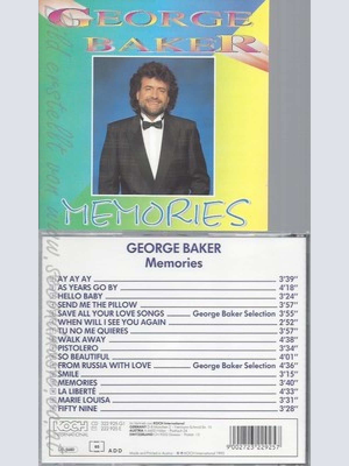 CD--GEORGE BAKER -1993- -- MEMORIES