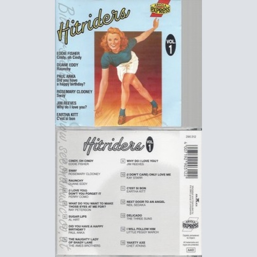 CD--HITRIDERS 1 -- -- EDDIE FISHER, ROSEMARY CLOONEY, DUANE EDDY..