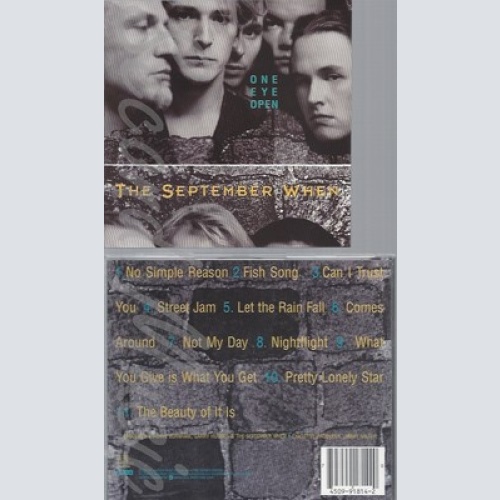 CD--THE SEPTEMBER WHEN -2007- - IMPORT -- ONE EYE OPEN