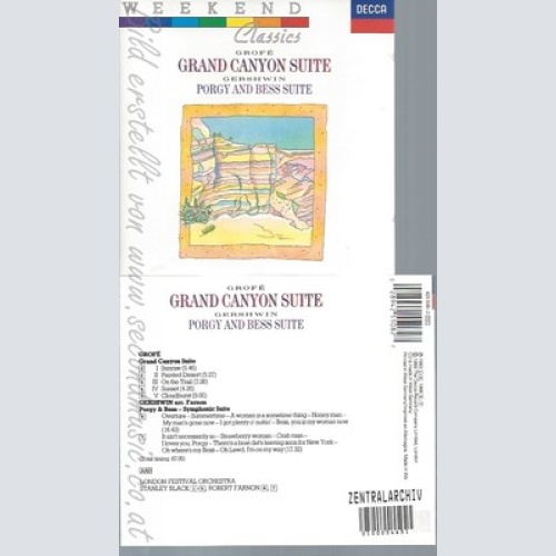 CD--ORGY & BESS / GROFE UND GERSHWIN - -   -- GRAND CANYON STE