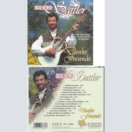 CD--OSWALD SATTLER--DANKE FREUNDE