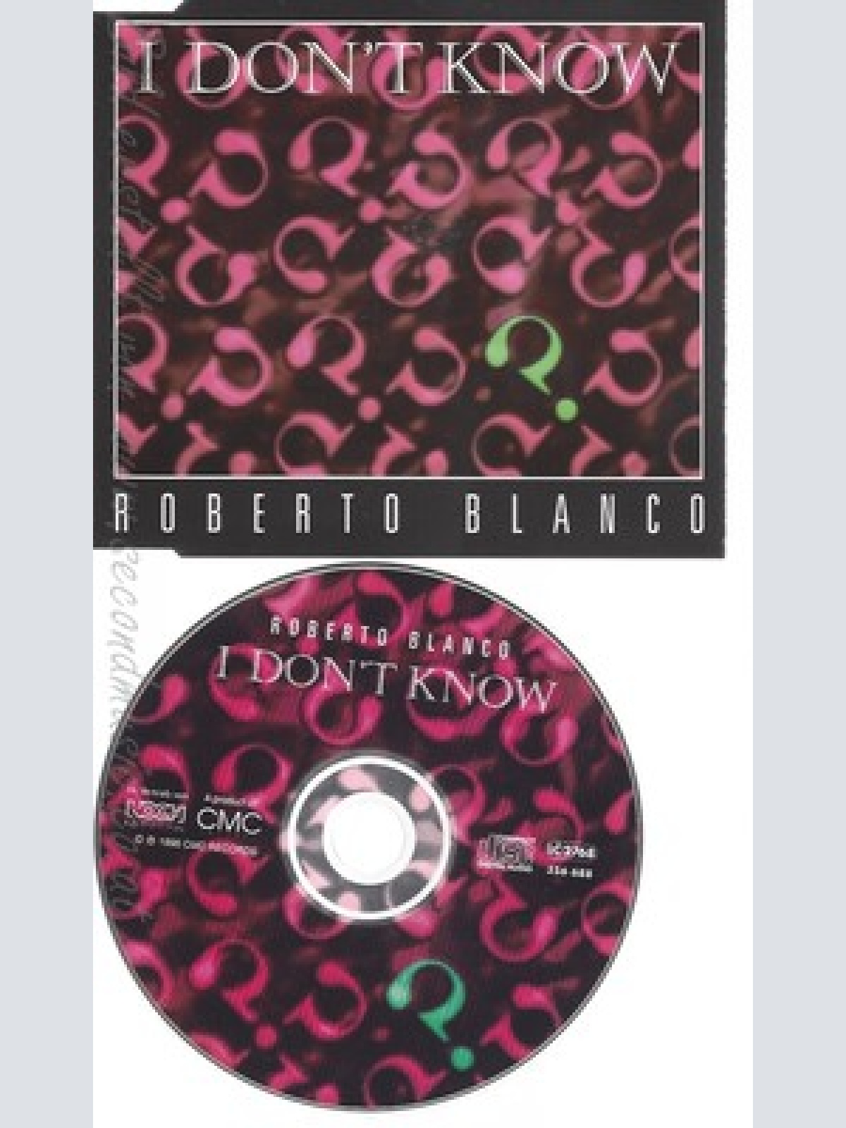 CD--ROBERTO BLANCO -- --- I DON'T KNOW