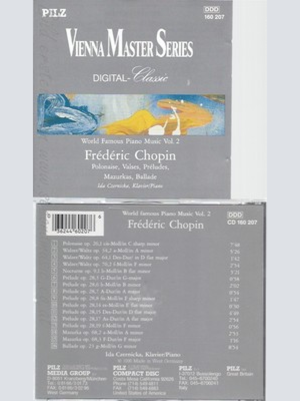 CD--IDA CZERNICKA UND FRYDERYK CHOPIN -- CHOPIN: POLONAISES, VALSES, PRELUDES, M