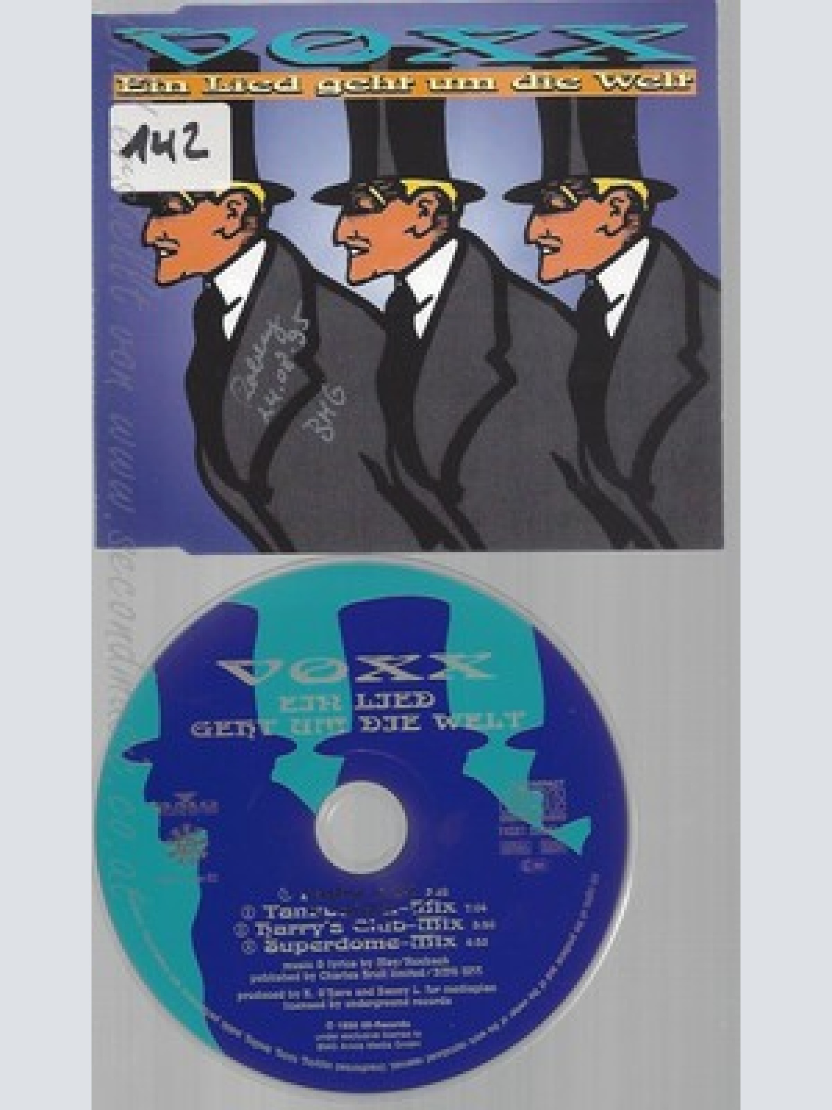 CD--VOXX --EIN LIED GEHT UM DIE WELT --4 VERSIONS, 1995-