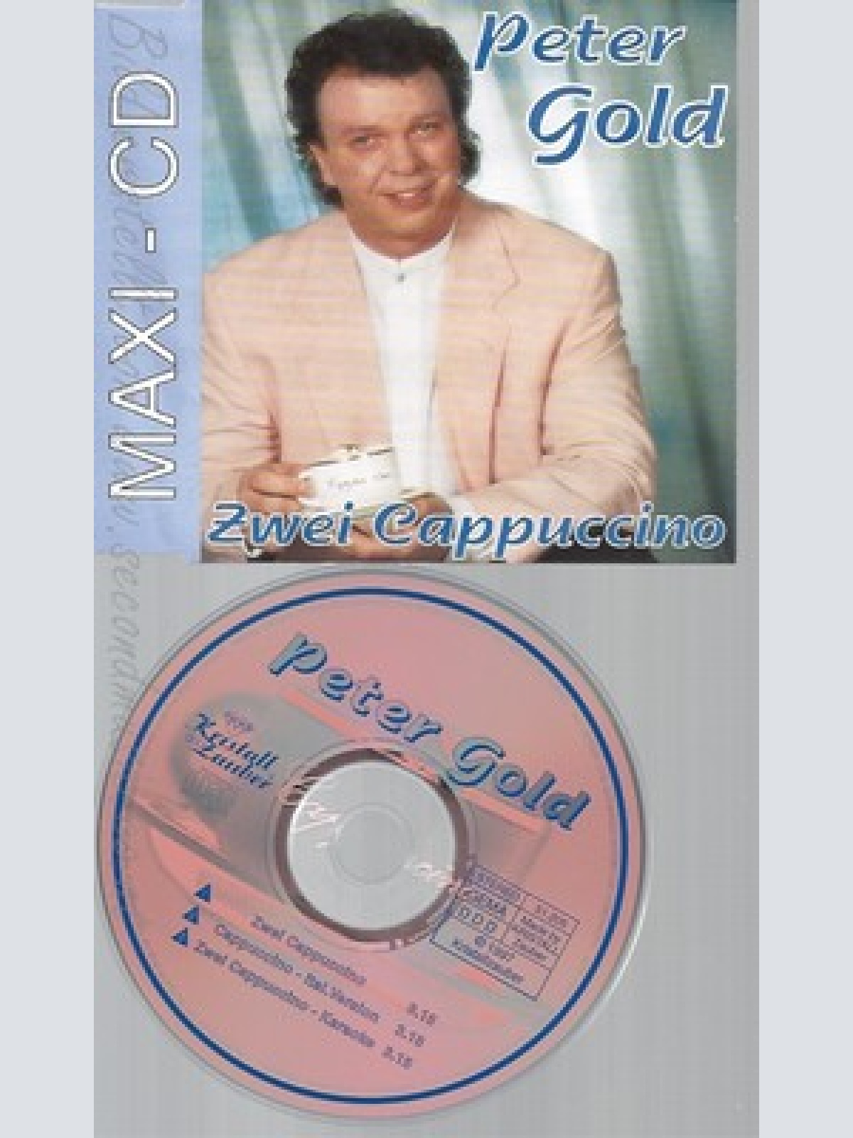 CD--PETER GOLD --ZWEI CAPPUCCINO--3 VERSIONS, 1997-