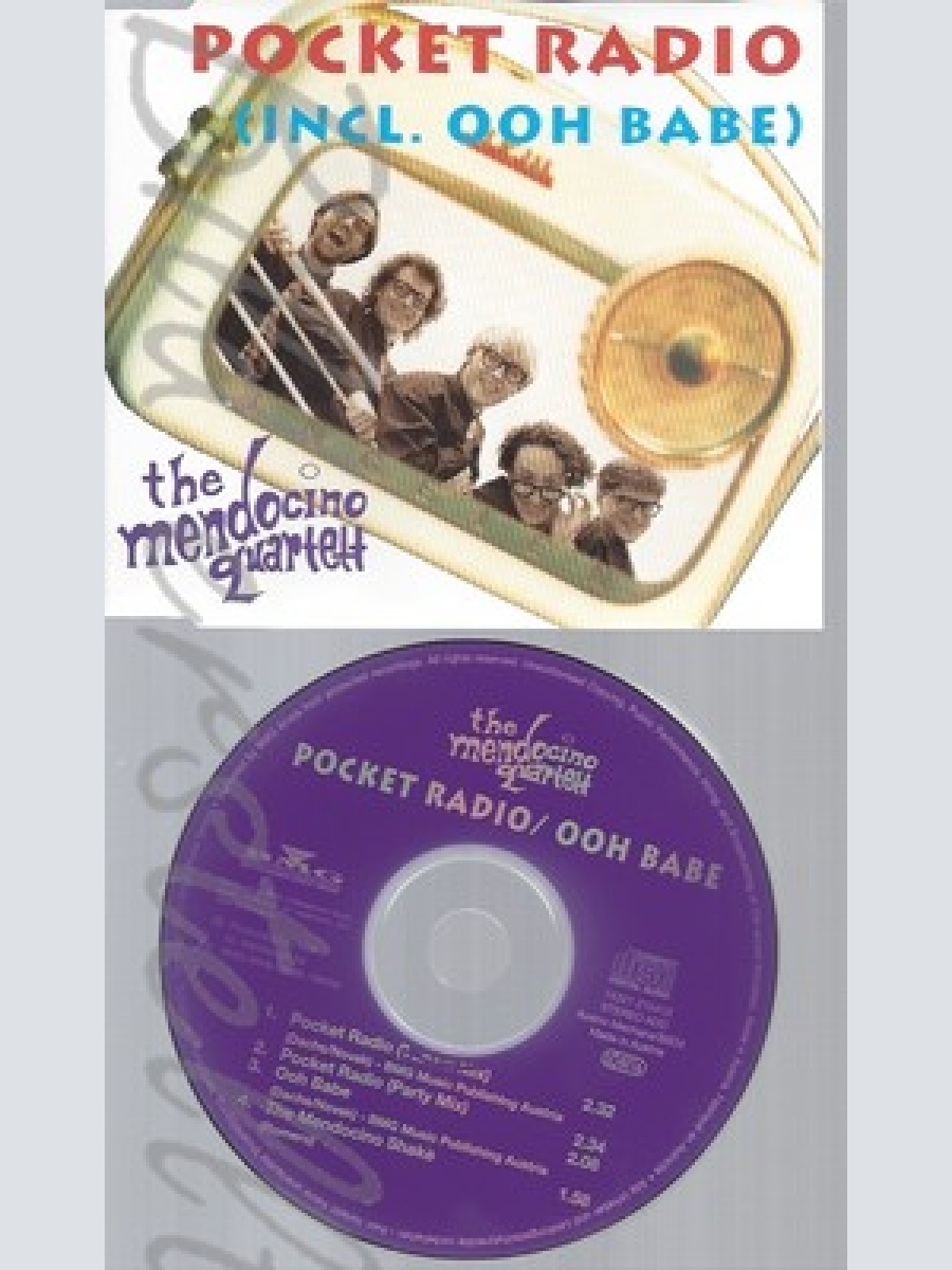 CD--THE MENDOCINO QUARTETT ---POCKET RADIO -INCL. OOH BABE-