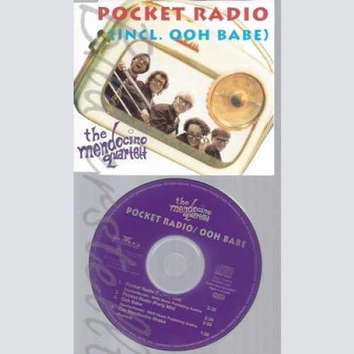 CD--THE MENDOCINO QUARTETT ---POCKET RADIO -INCL. OOH BABE-