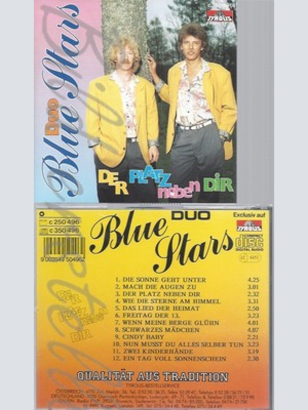 CD--DUO BLUE STAR -- -- DER PLATZ NEBEN DIR