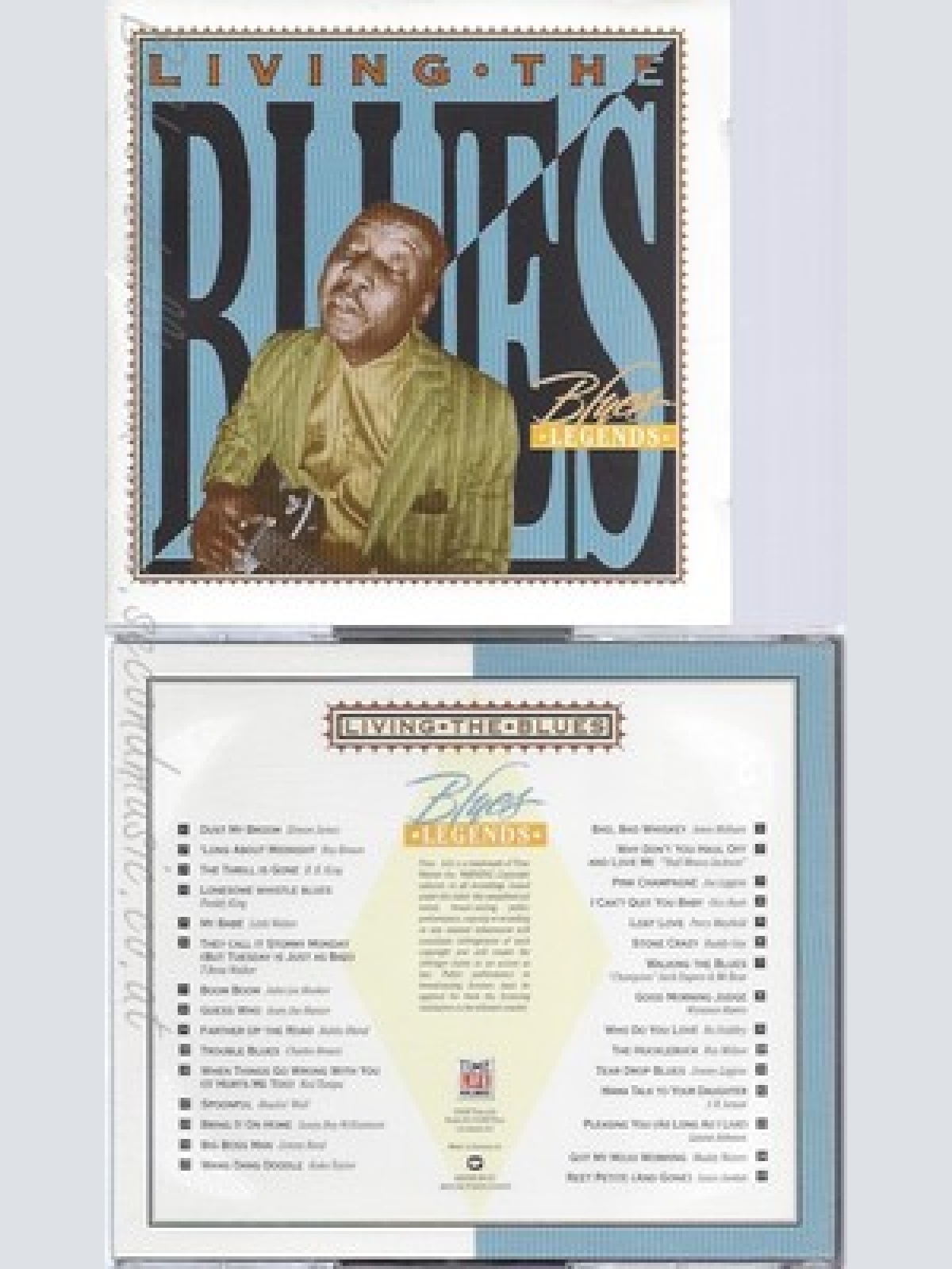 CD--BLUES LEGENDS--LIVING THE BLUES--TIMEW LIFE--2CD