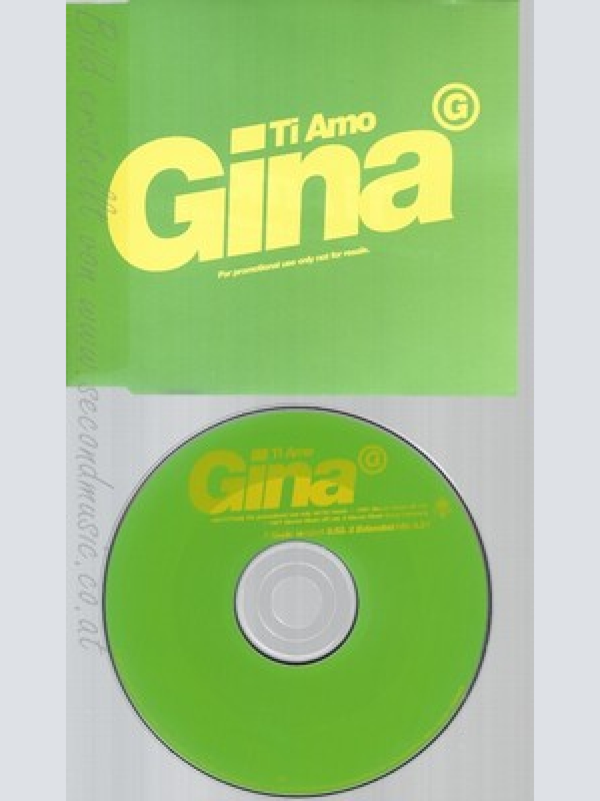 CD--GINA--TI AMO--PROMO