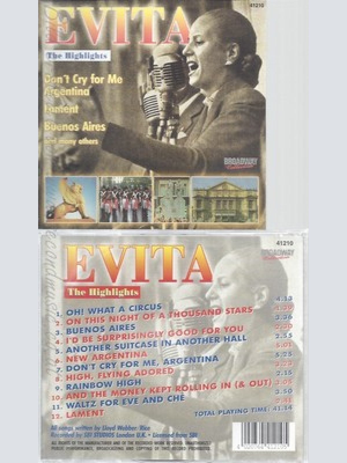CD--THE BLOOMSBURY SET -- -- EVITA
