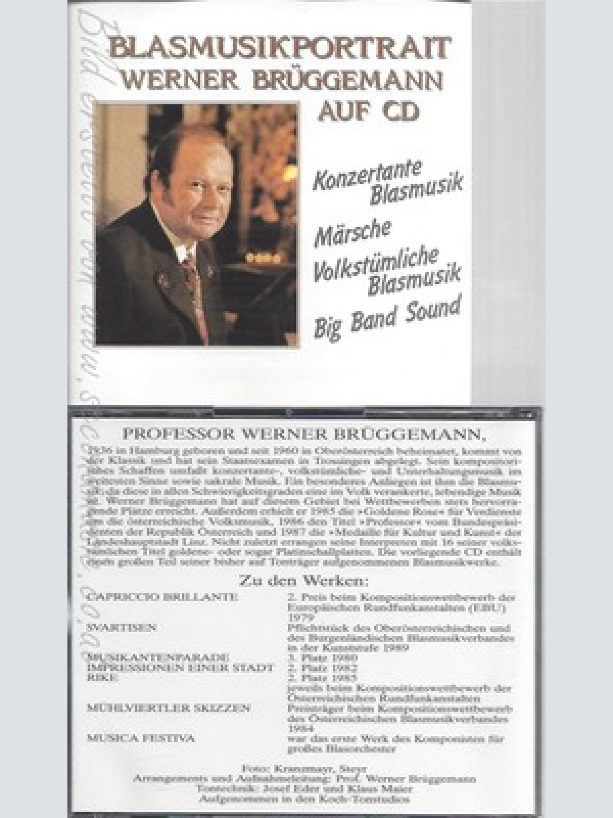 CD--WERNER BRÜGGEMANN--BLASMUSIKPORTRAIT-2CD