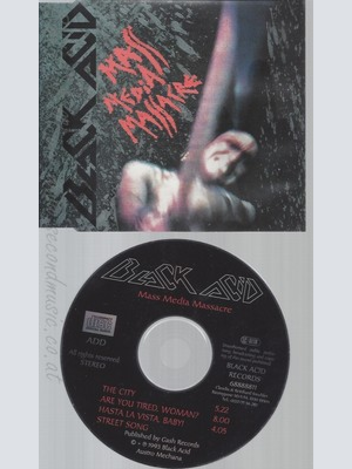 CD--BLACK ACID--MASS MEDIA MASSACRE
