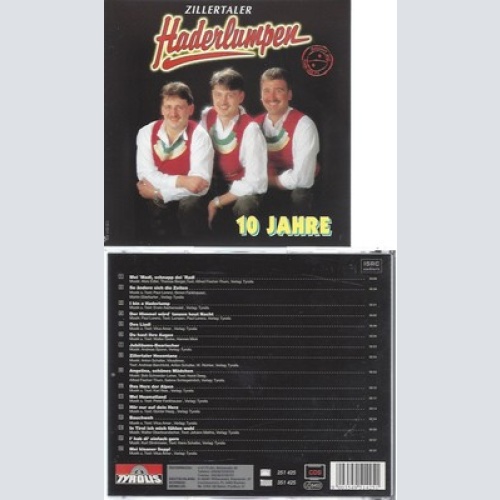 CD--ZILLERTALER HADERLUMPEN --10 JAHRE