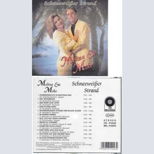 CD--MELINA & MIKE--SCHNEEWEISSER STRAND