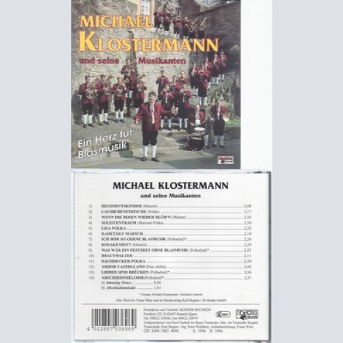 CD--MICHAEL KLOSTERMANN--EIN HERZ FUER BLASMUSIK