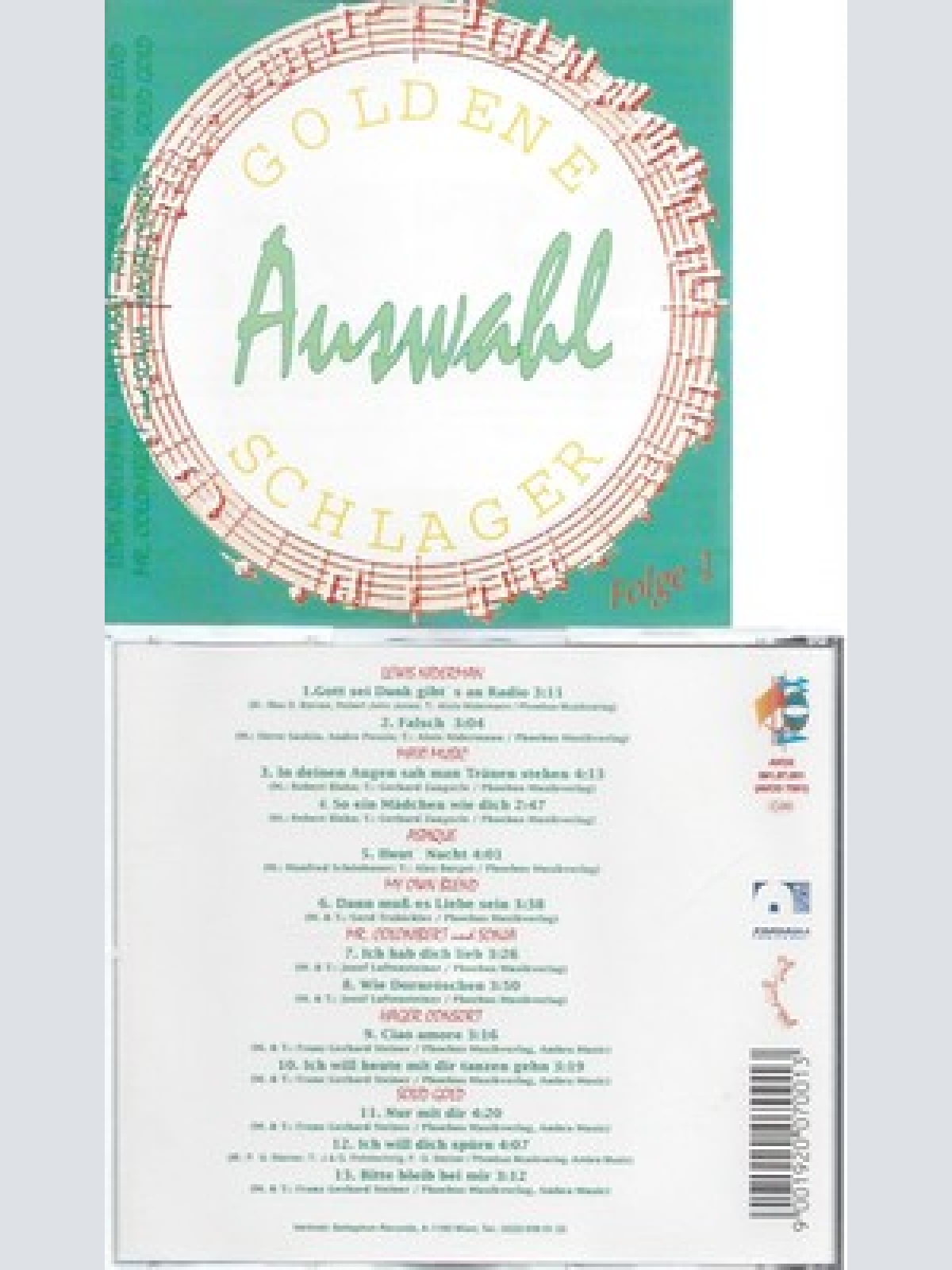 CD--GOLDEN SCHLAGER AUSLESE VOL 1