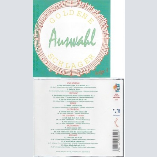 CD--GOLDEN SCHLAGER AUSLESE VOL 1