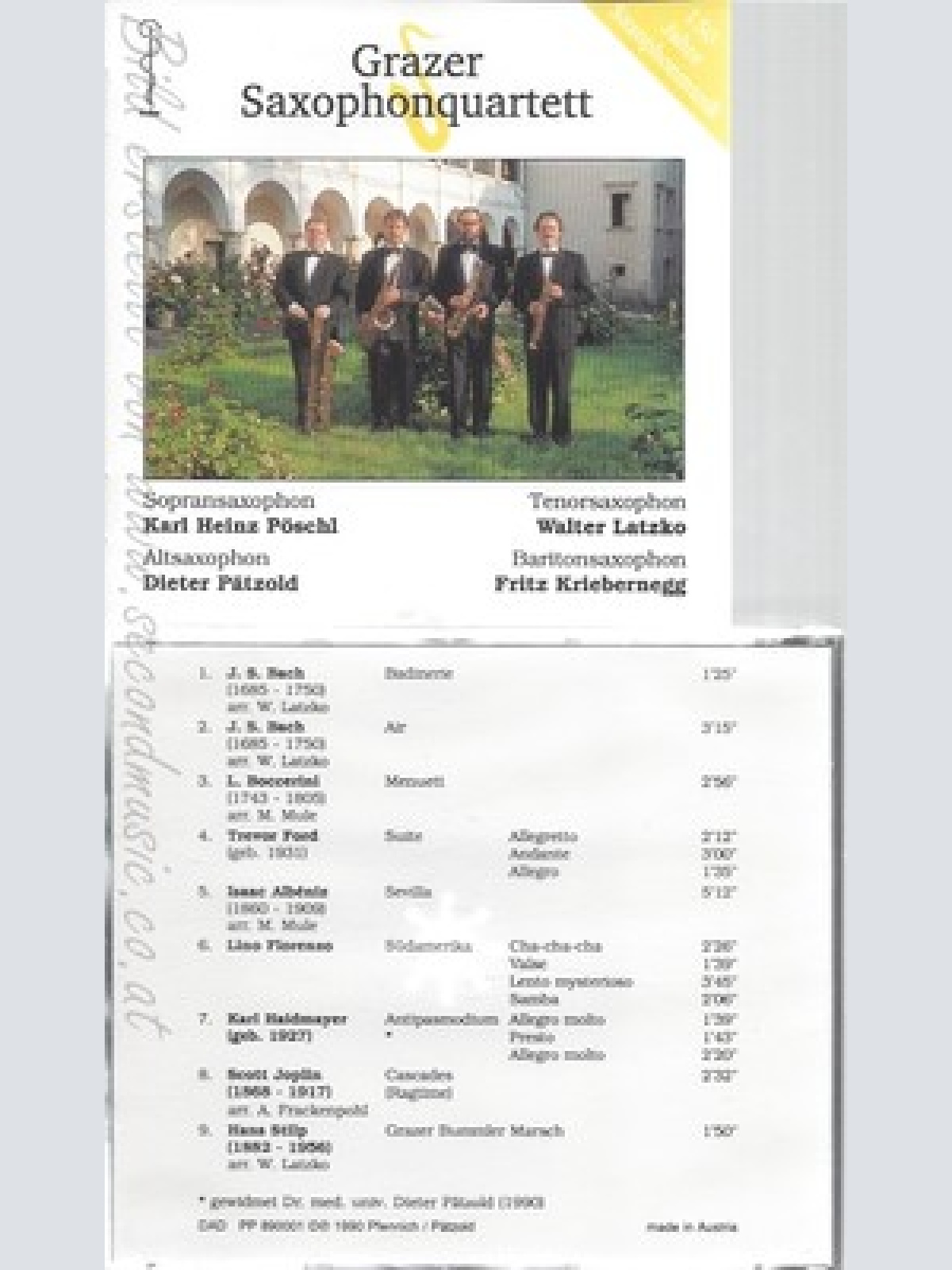 CD--GRAZER SAXOPHONQUARTETT--