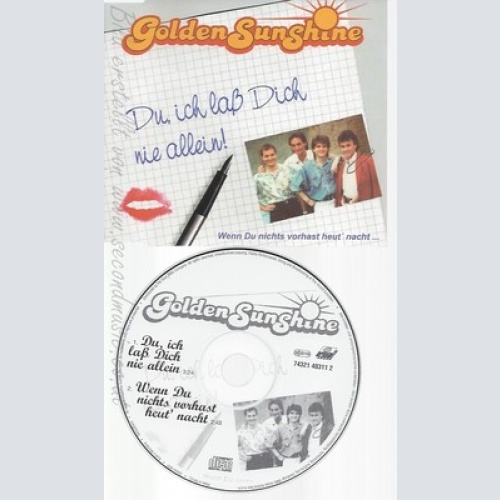 CD--GOLDEN SUNSHINE --DU ICH LASS DICH NIE ALLEIN