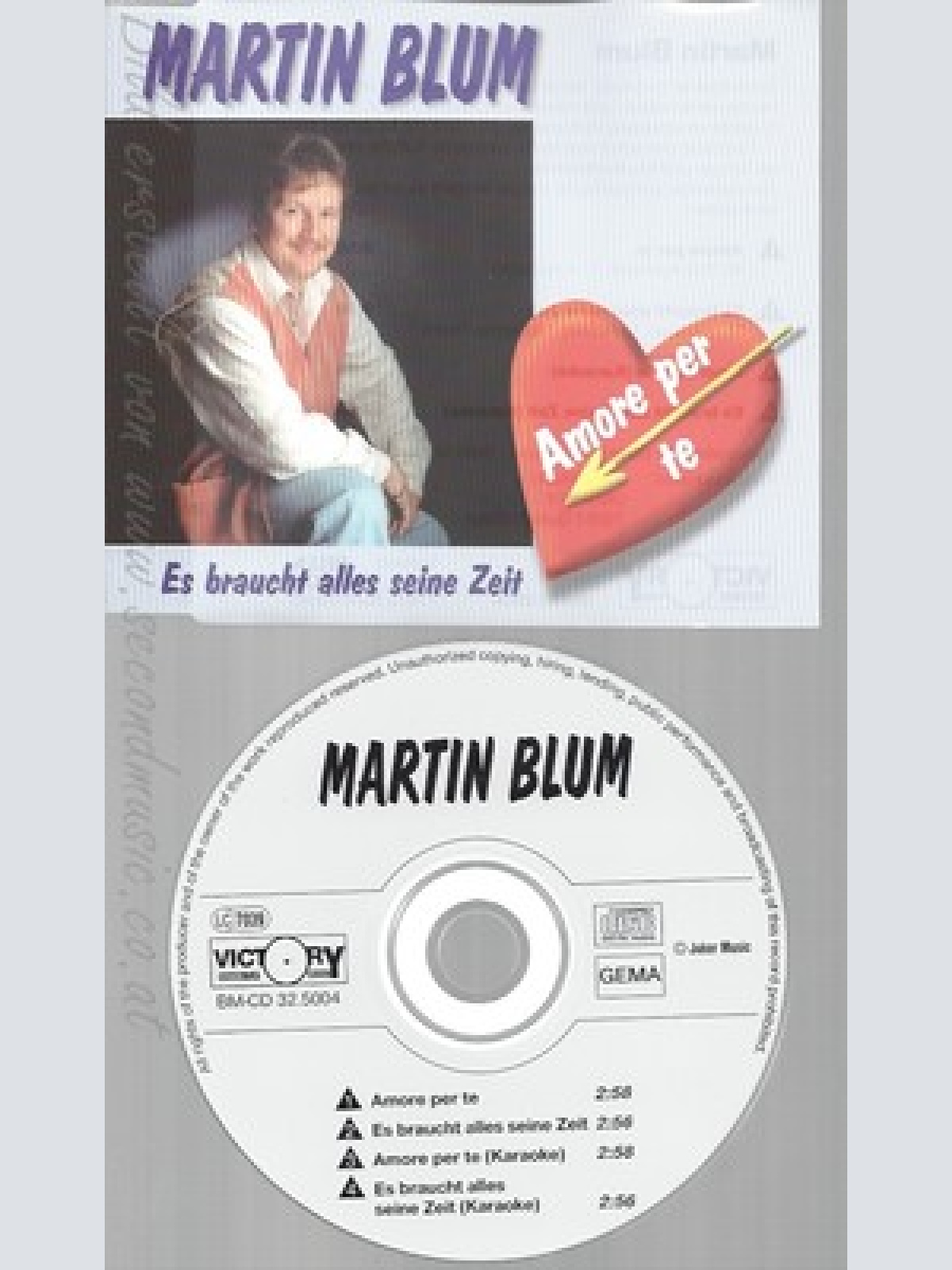 CD--MARTIN BLUM UND JUERGEN KRAUSE -- --- AMORE PER TE