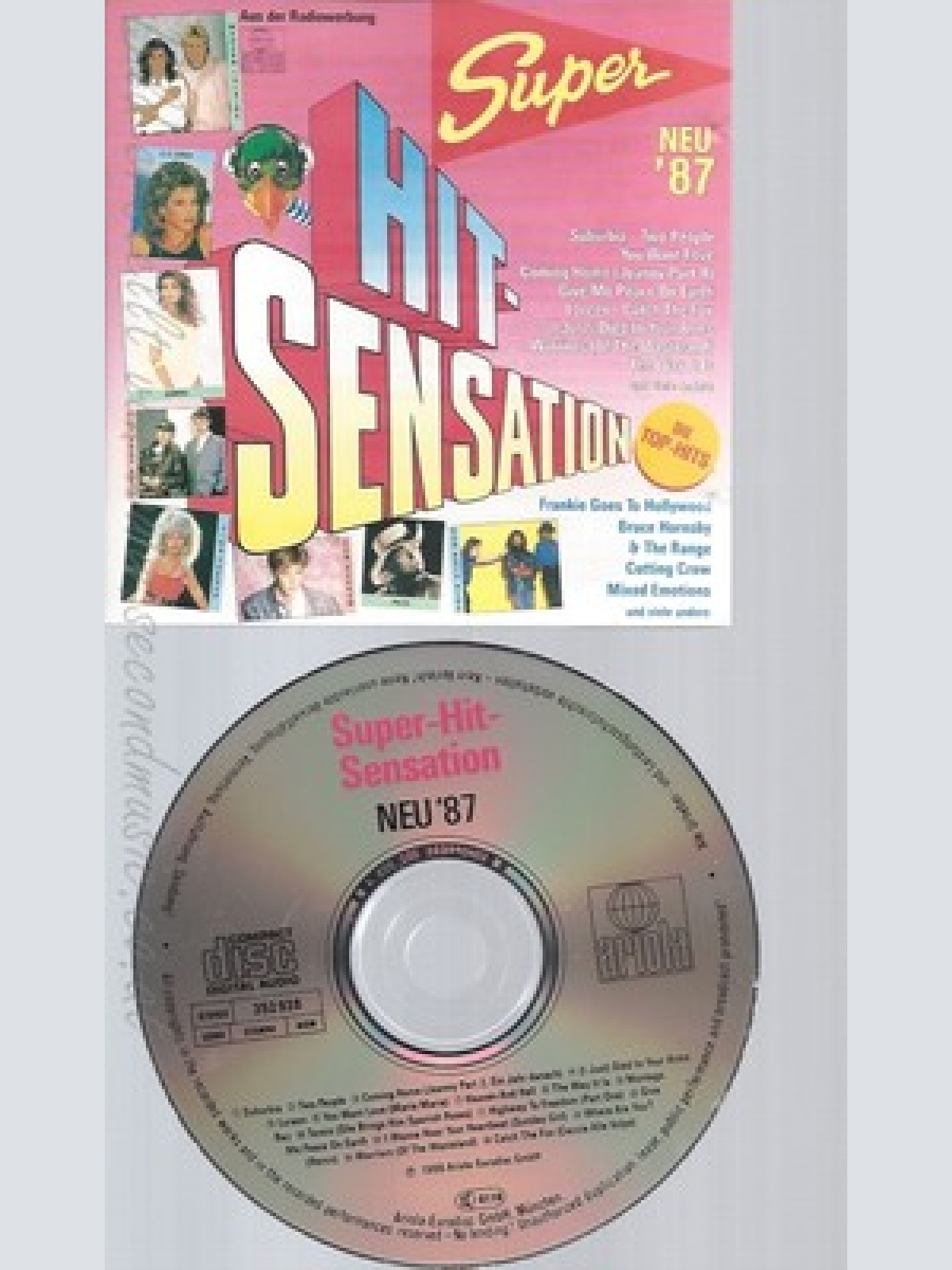 CD--FRANKIE GOES TO HOLLYWOOD BRUCE HORNSBY & THE RANGE CU--SUPER HIT SENSATION