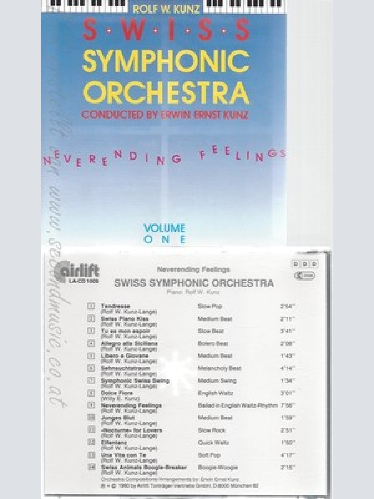CD--SWISS SYMPHONIC ORCHESTRA--NEVERENDING FEELINGS