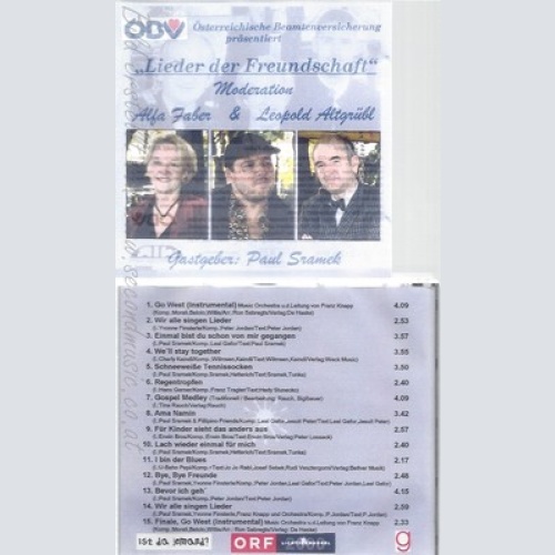 CD--ÖBV PRÄSENTIERT--LIEDER DER FREUNDSCHAFT--PAUL SRAMEK