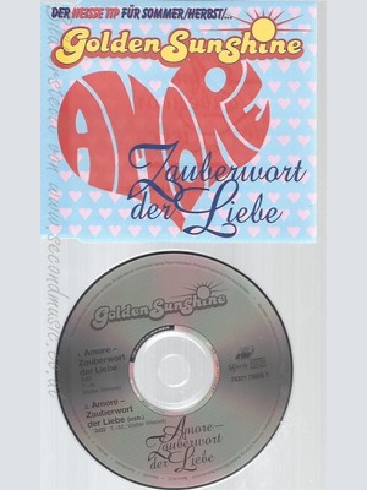 CD--GOLDEN SUNSHINE --ZAUBERWART DER LIEBE --