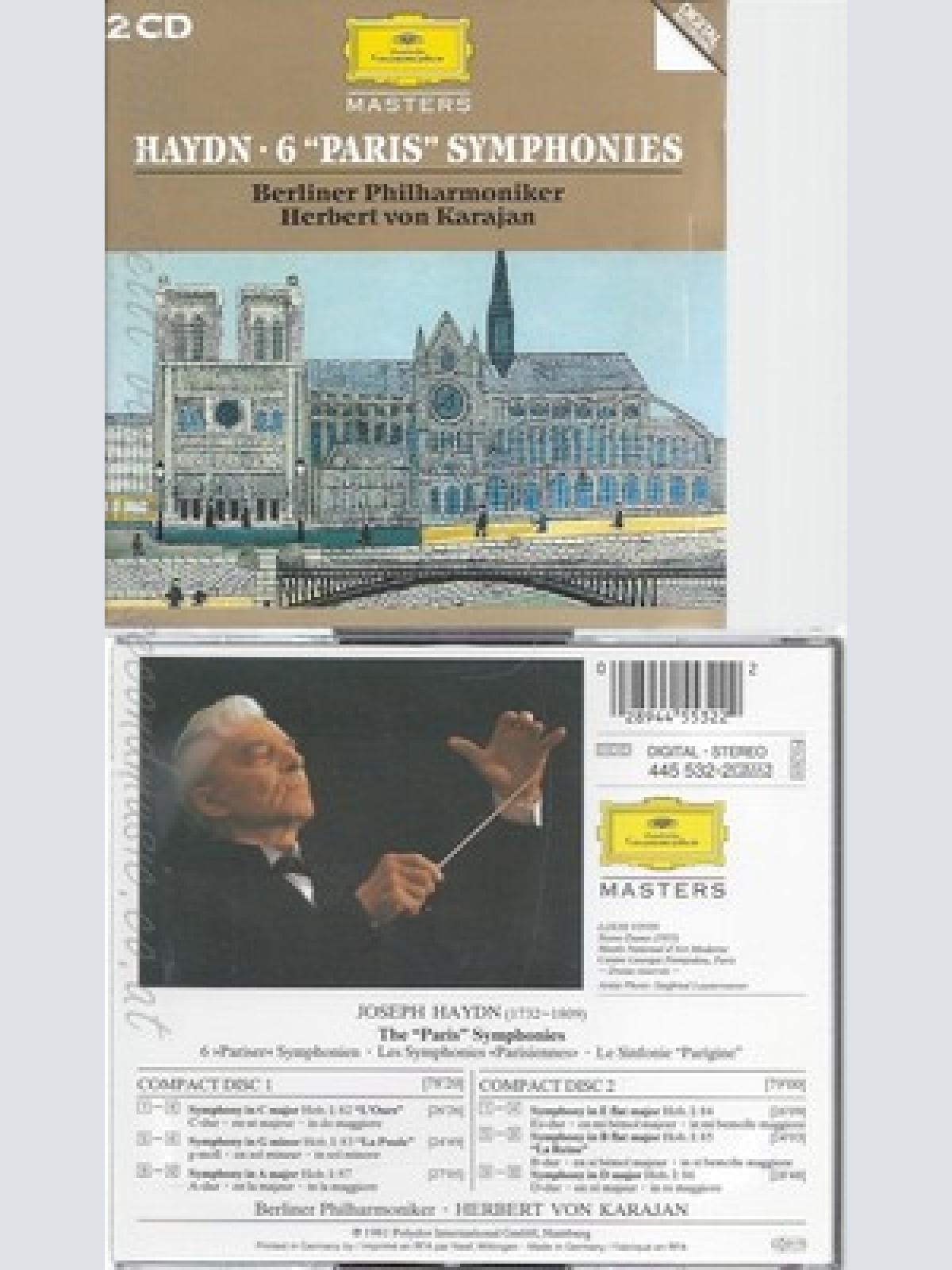 CD--HERBERT / KARAJAN, BP -- UND JOSEPH HAYDN -- -- --C--MASTERS - HAYDN: 6 "PAR