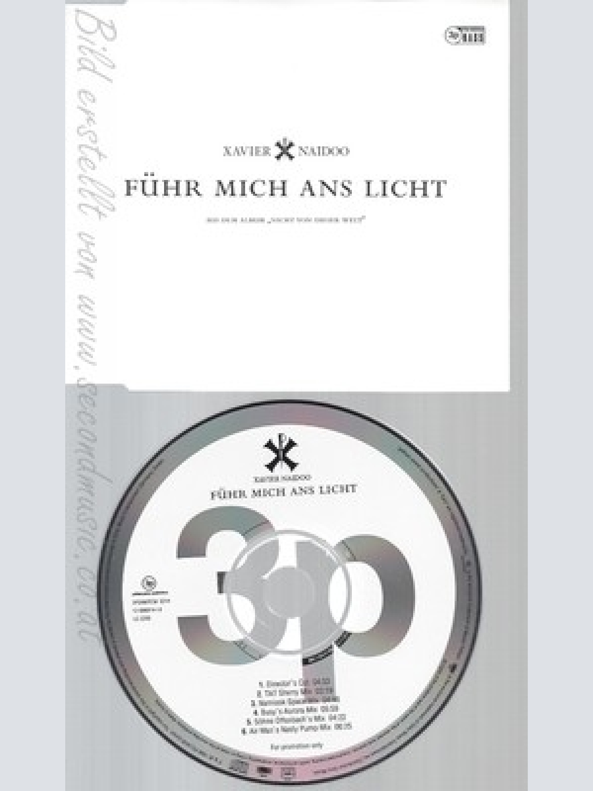 CD--XAVIER NAIDOO--FÜHR MICH ANS LICHT--PROMO