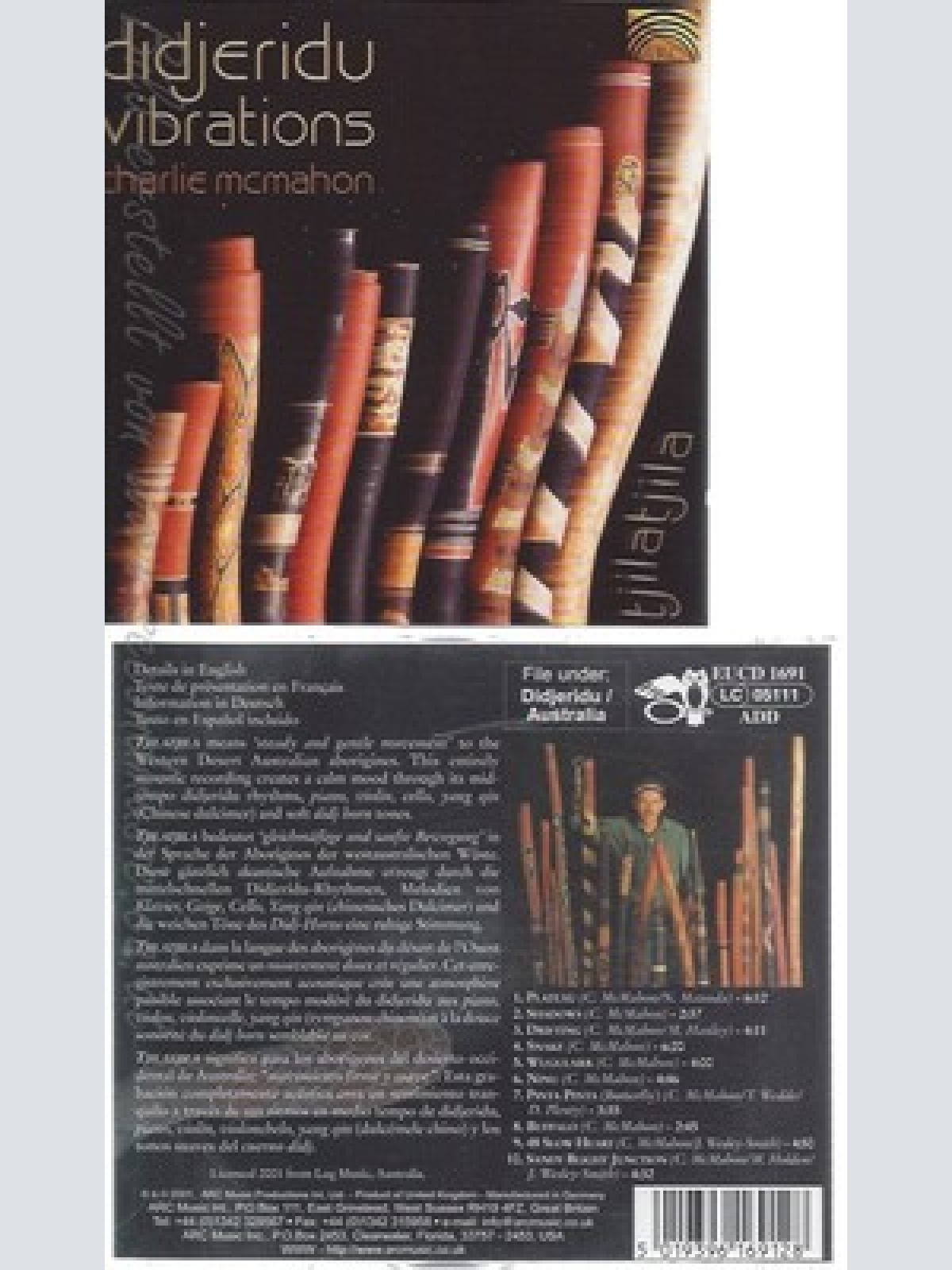 CD--CHARLIE MCMAHON -- -- DIDJERIDU VIBRATIONS