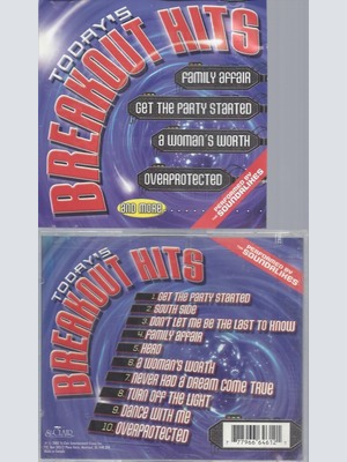 CD--SOUNDALIKES -- TODAY'S BREAKOUT HITS --