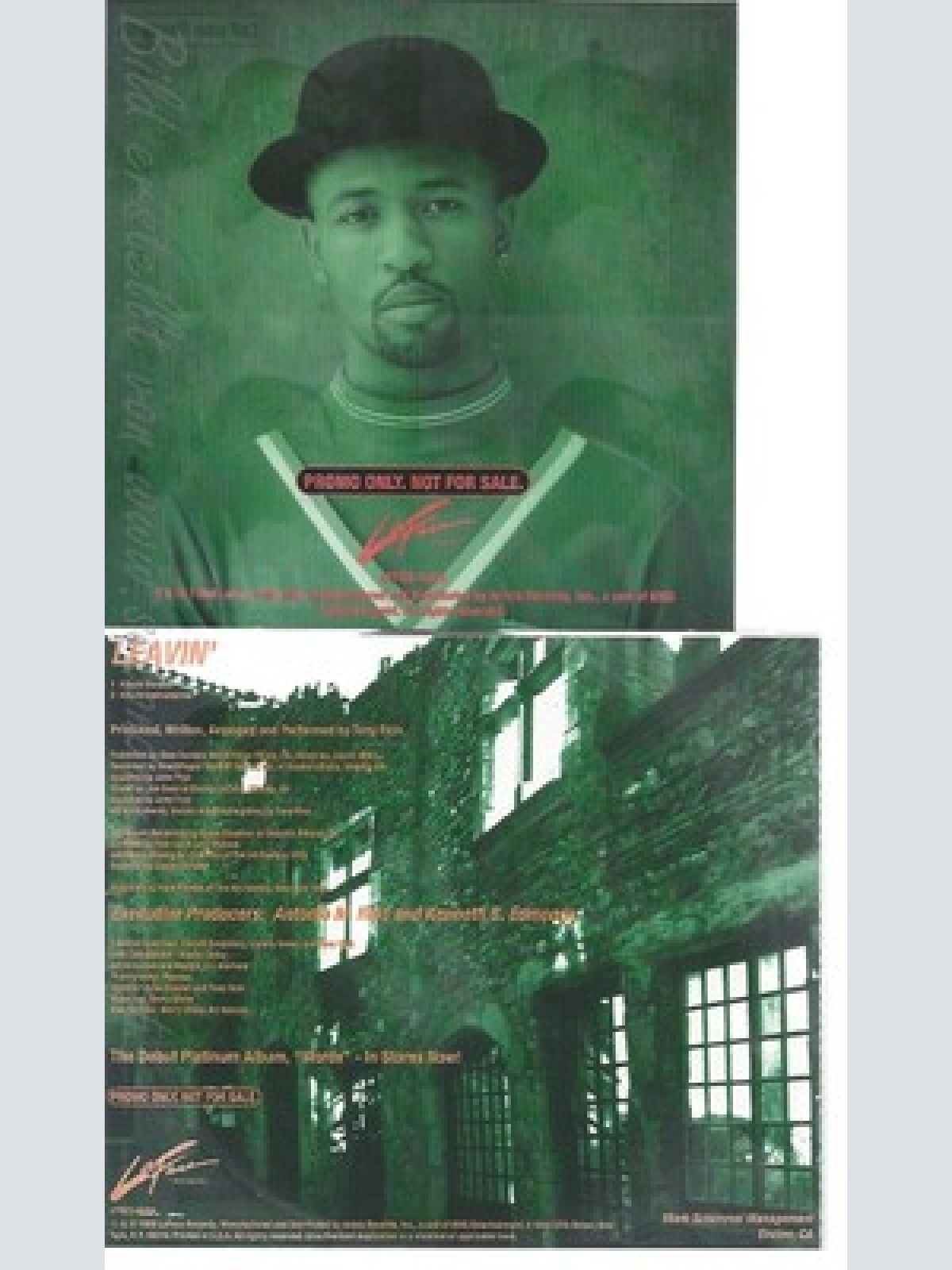 CD--THE TONY RICH PROJECT--LEAVIN--PROMO