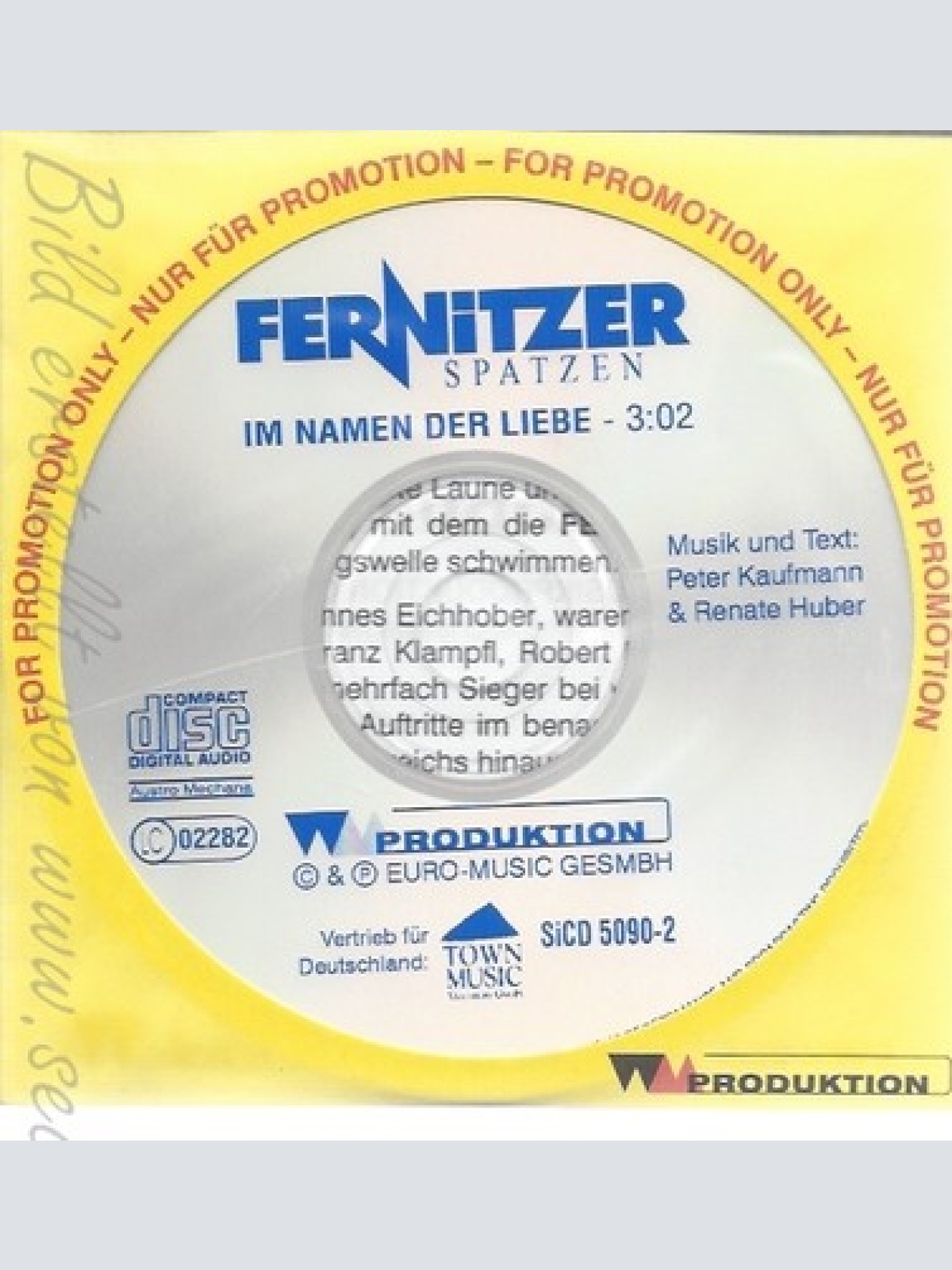 CD--FERNITZER SPATZEN--IM NAMEN DER LIEBE--PROMO