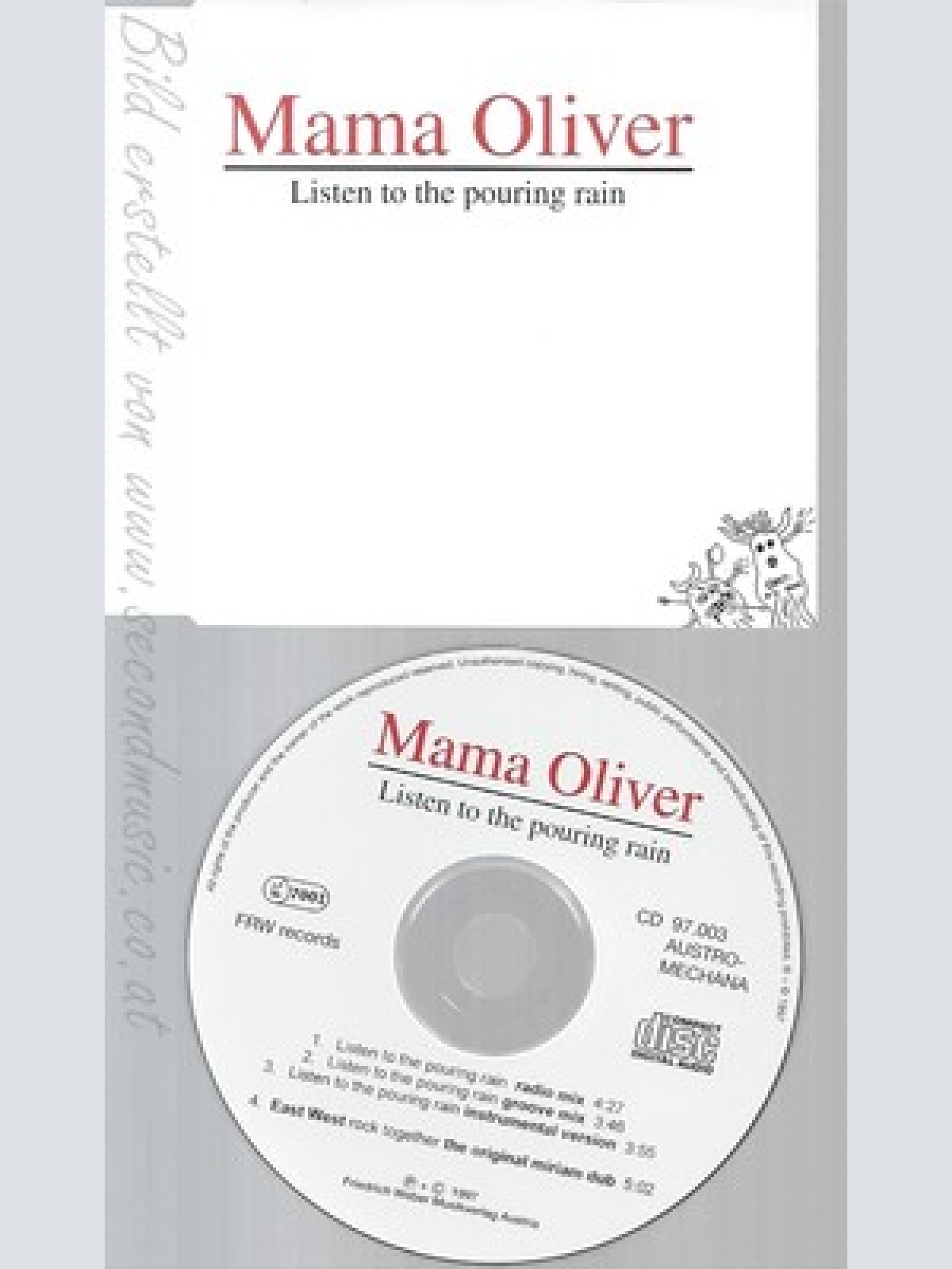 CD--MAMA OLIVER--LISTEN TO THE POURING RAIN--