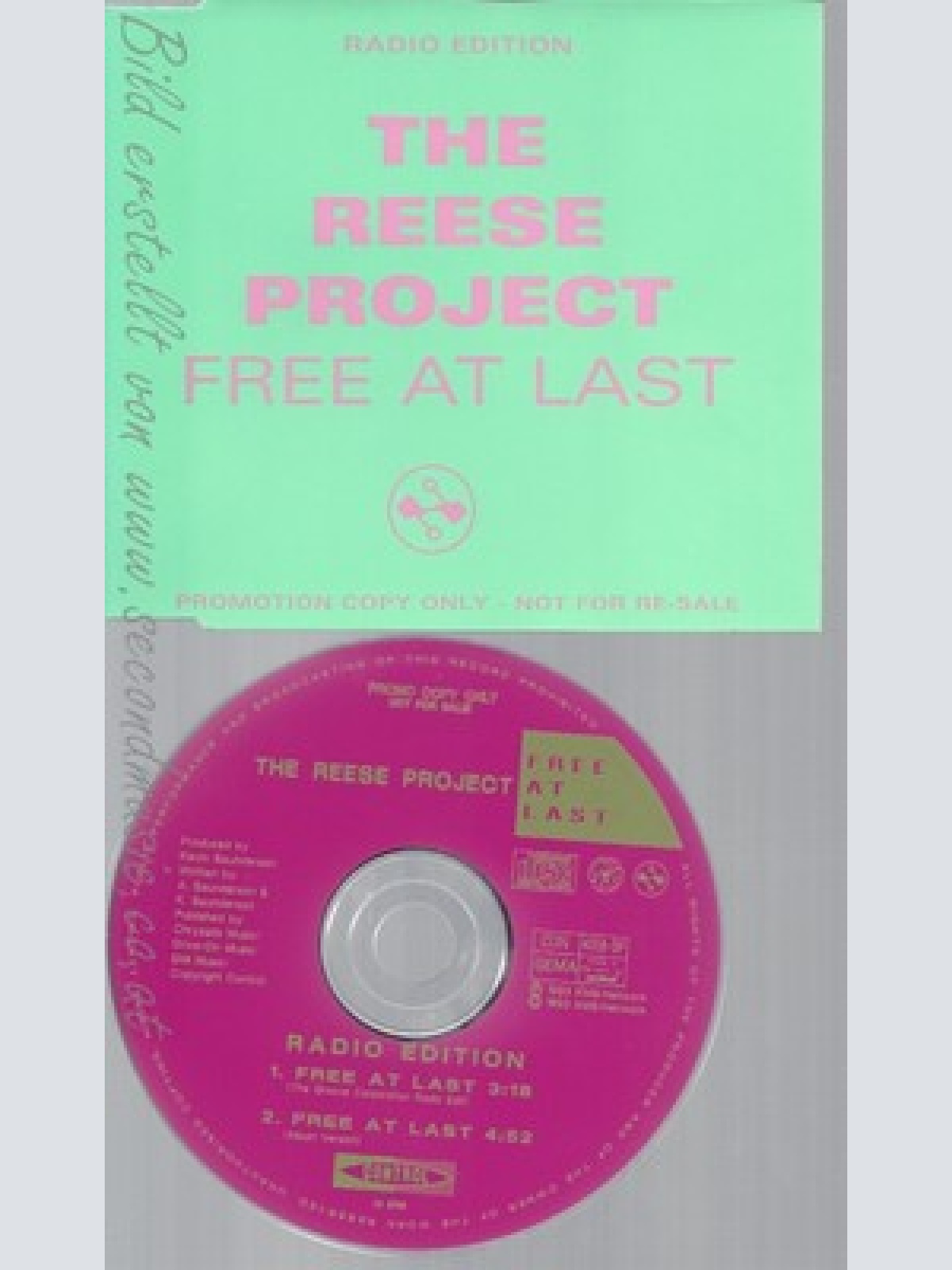 CD--THE REESE PROJECT--FREE AT LAST--PROMO